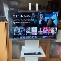 テレビスタンド 自立型 壁よせテレビスタンドの画像
