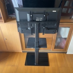 テレビスタンド 自立型 壁よせテレビスタンドの画像