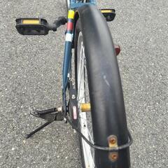 紺 折りたたみ自転車 の画像