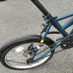 紺 折りたたみ自転車 の画像