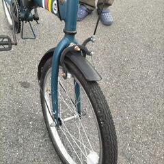 紺 折りたたみ自転車 の画像