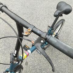 紺 折りたたみ自転車 の画像