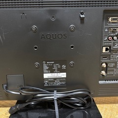 ジャンク　シャープAQUOS12年製　テレビ22型　B-CASカード・リモコン付きの画像