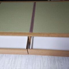 札幌市近郊にお住まいの方限定！送料無料！ニトリ セミダブル収納付き畳みベッドの画像