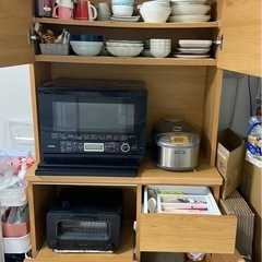 【期間限定6/1(日)まで】カップボード　キッチンラック　食器棚　LOWYA 大川家具の画像