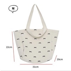 韓国購入☆新品☆ ヌビバッグ 2way リボン ベージュ