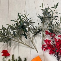 すぐ飾れるおしゃれフェイクグリーンお花セットの画像