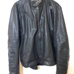 差し上げます:バイク用革ジャン(合皮)