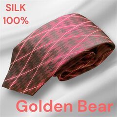 Golden Bear シルク100% ネクタイ ビジネス・パー...