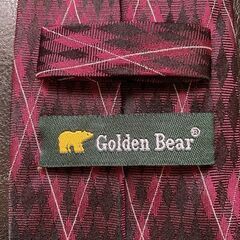 Golden Bear シルク100% ネクタイ ビジネス・パーティーにもの画像