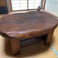 1枚板　木の机