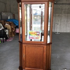 アンティーク　飾り棚　ガラス板別保管　中古品　お持帰りで更にお安...