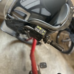 赤色の電動自転車　ジャンク品