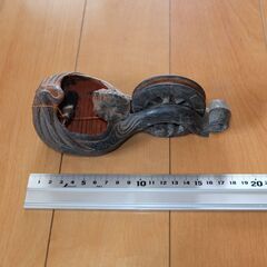 汚れあり 鶴亀 墨壺 長雲作 墨つぼ プラスチック製 180M/...