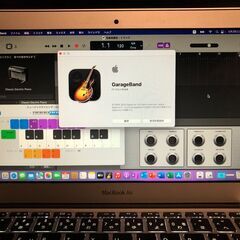 「MacBook Air 11インチ Early 2015　MJVM2J/A」超軽量薄型モバイルノートPC / Core i5搭載 / メモリー4GB / SSD-128GB / Webカメラ / Bluetooth / 無線LAN / MacOS(Monterey－通常リカバリ) ＋Office2019＋GarageBand（10.4.8版）の画像