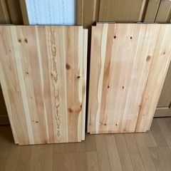 パイン材ユニットシェルフ・棚板ワイド・８６ｃｍ幅用　2枚セット　無印良品の画像