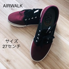 AIRWALK スニーカー 27センチ 黒/赤