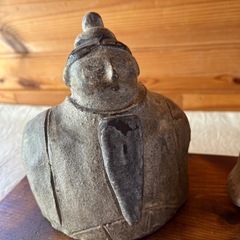 【値下げしました！】陶器のお雛様（台付）濱比嘉 詩子作の画像
