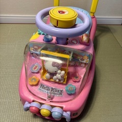 ハローキティ　手押し車　子ども　赤ちゃん　車　乗用玩具　の画像