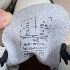 ドクターマーチンUK4 8ホール 白　ホワイトの画像