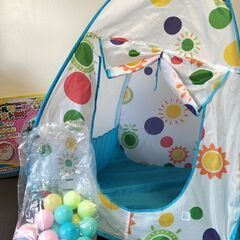 ボールプールテントDX（水色）の画像