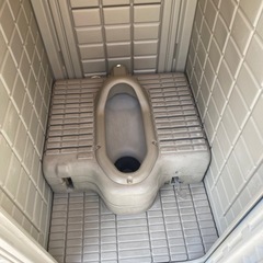 仮設トイレ　簡易水栓　汲み取り式　中古清掃済みの画像
