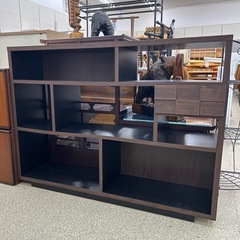 収納棚 こげ茶 ※引き出し欠品 TJ12257