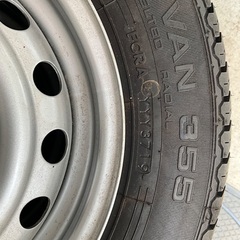 【引取者決定しました】新車外し　鉄ホイールサマータイヤ　145R...