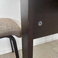 【お譲り】ニトリ　ロピア2 ダークブラウン　ダイニングテーブルの画像