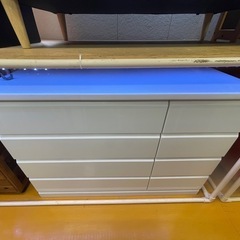 【リサイクルサービス八光】幅119.5㎝　エナメルホワイト　4段...