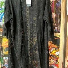 ロングレースカーディガンL L