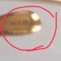 🌺18kピアス未使用yg🌺の画像