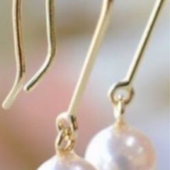 🌺18kピアス未使用yg🌺