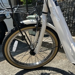 【美品】ギュット・アニーズ・DX「BE-ELAD034」20インチ 3人乗り対応 電動自転車 -23  ホワイトグレーの画像