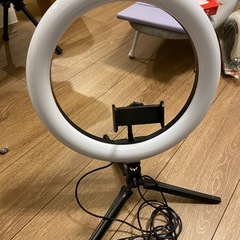 USB接続 リングライト 三脚付き 配信にの画像