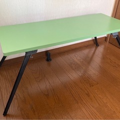 テーブル 足折りたたみ グリーン
