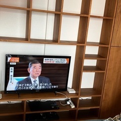 リビングボード木目