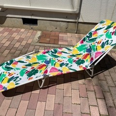 折りたたみサマーベッド花柄