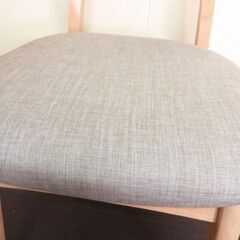 6-2　未使用/新品　在庫５脚　ダイニングチェアーカフェ風 北欧 シンプル ファブリックの画像