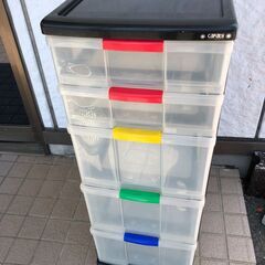 JM19915K)CAPATY５段収納ケース<幅：約31cm 奥...
