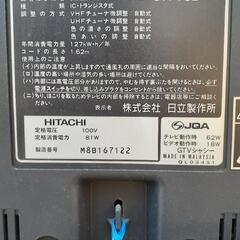 VHSプレイヤー付きテレビの画像