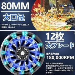 【お話し中】新品未使用　充電式ブロワー　洗車　掃除　の画像