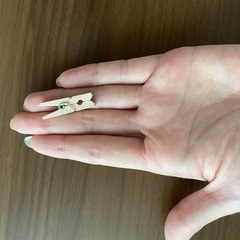 木製クリップ約80個の画像