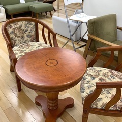 【トレファク ラパーク岸和田店】アンティーク調テーブル&チェア　...