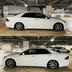 購入者様決まりました。GRS204 200系クラウンアスリートG3500サンルーフ黒革シートダウンサスの画像