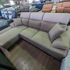 大人気カウチソファ！ゆったり座面＆高級感あり✨※左右可能、3色ありますの画像