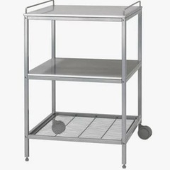 中古　IKEA  スチール　作業台　ステンレスの画像