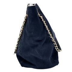【ドリーム池田店】TORY BURCH/トリバーチ　ショルダーバッグ　ネイビー×ゴールド金具　スエード　IKZ-913の画像