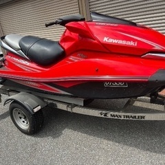 【超美品・完全琵琶湖艇】カワサキ ULTRA250X JTT50BE★淡水専用★61アワー★錆無し★一発始動★軽トレーラー付き★屋内保管の画像