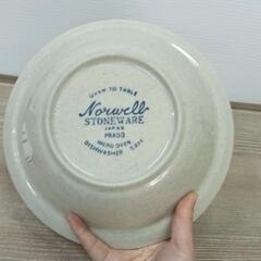 0528-032 【昭和レトロ】ストーンウェアの深皿の画像